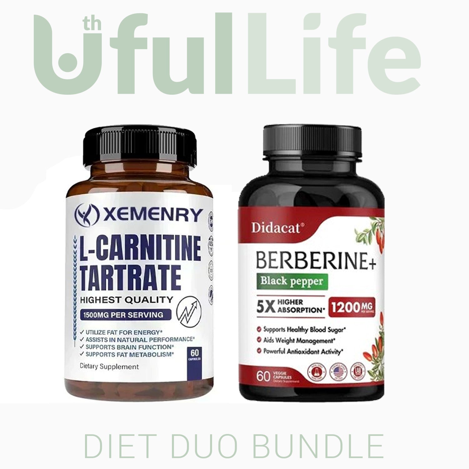 DIET DUO BUNDLE  -  BERBERINE, L-CARNITINE