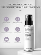 Facial Refreshing Skin Care - 6 Peptide Essence - Set Contains Collagen to Improve Fine Lines, Brighten Skin, Moisturize and Nourish
