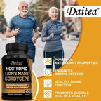 Nootropic Mushroom Blend – Cordyceps, Reishi & Lion’s Mane for Memory, Focus, and Cognitive Health