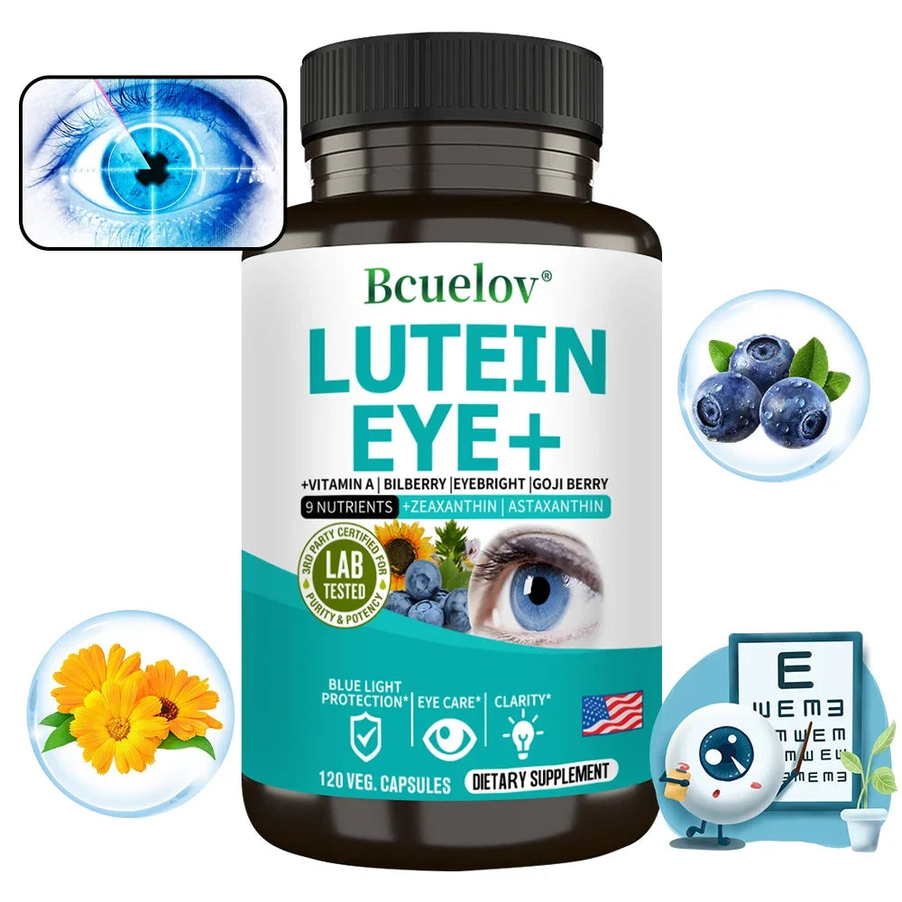 Lutein Eye+ – Vision, Focus & Blue Light Defence with Lutein, Zeaxanthin & Bilberry