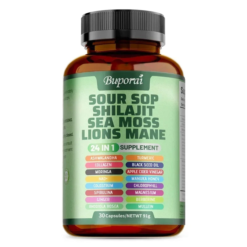 Soursop 24-in-1 Supplement – Skin Health, Energy, Immunity & Digestive Support