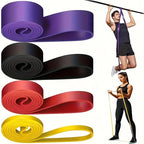 Yoga Resistance Bands Set – 4-Piece Tension Bands for Stretching, Strength & Full-Body Training