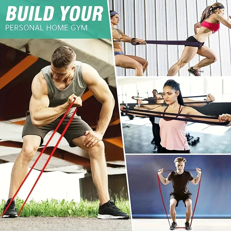 Yoga Resistance Bands Set – 4-Piece Tension Bands for Stretching, Strength & Full-Body Training