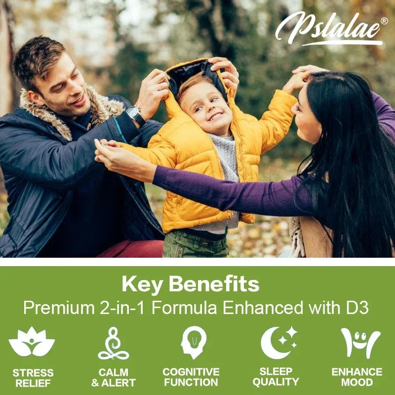 L-Theanine 200 Mg - A naturally occurring amino acid. Relieve Fatigue, Improve Negative Emotions, Relax The Body and Mind, and Improve Sleep Quality