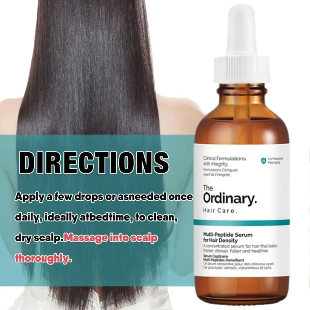 Advanced Hair Care Serum with Multi-Peptides & Tea/Caffeine Plant Extracts – Boost Hair Density & Scalp Health for All Hair Types