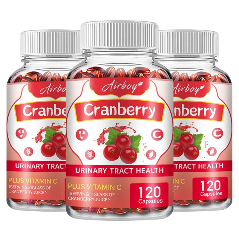Cranberry Capsules – Supports Urinary Tract Health, Bladder Function, and Provides Antioxidant