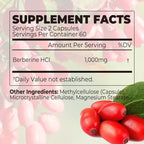 Berberine – Metabolic & Blood Sugar Support - used for over 3,000 years in Traditional Chinese and Ayurvedic medicine to support digestion, metabolic balance, and general vitality.