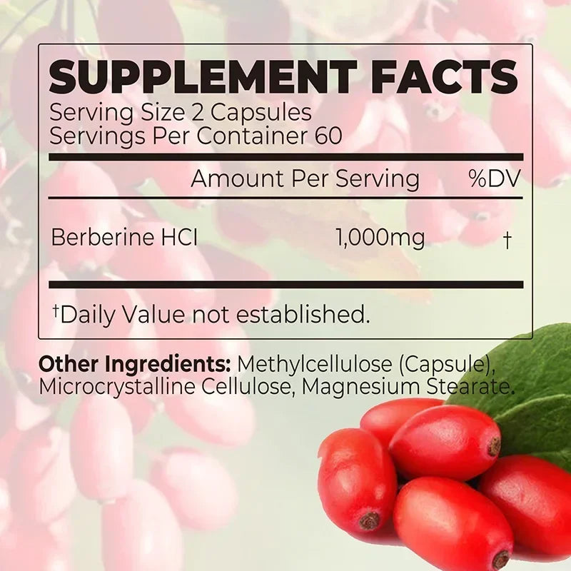 Berberine – Metabolic & Blood Sugar Support - used for over 3,000 years in Traditional Chinese and Ayurvedic medicine to support digestion, metabolic balance, and general vitality.