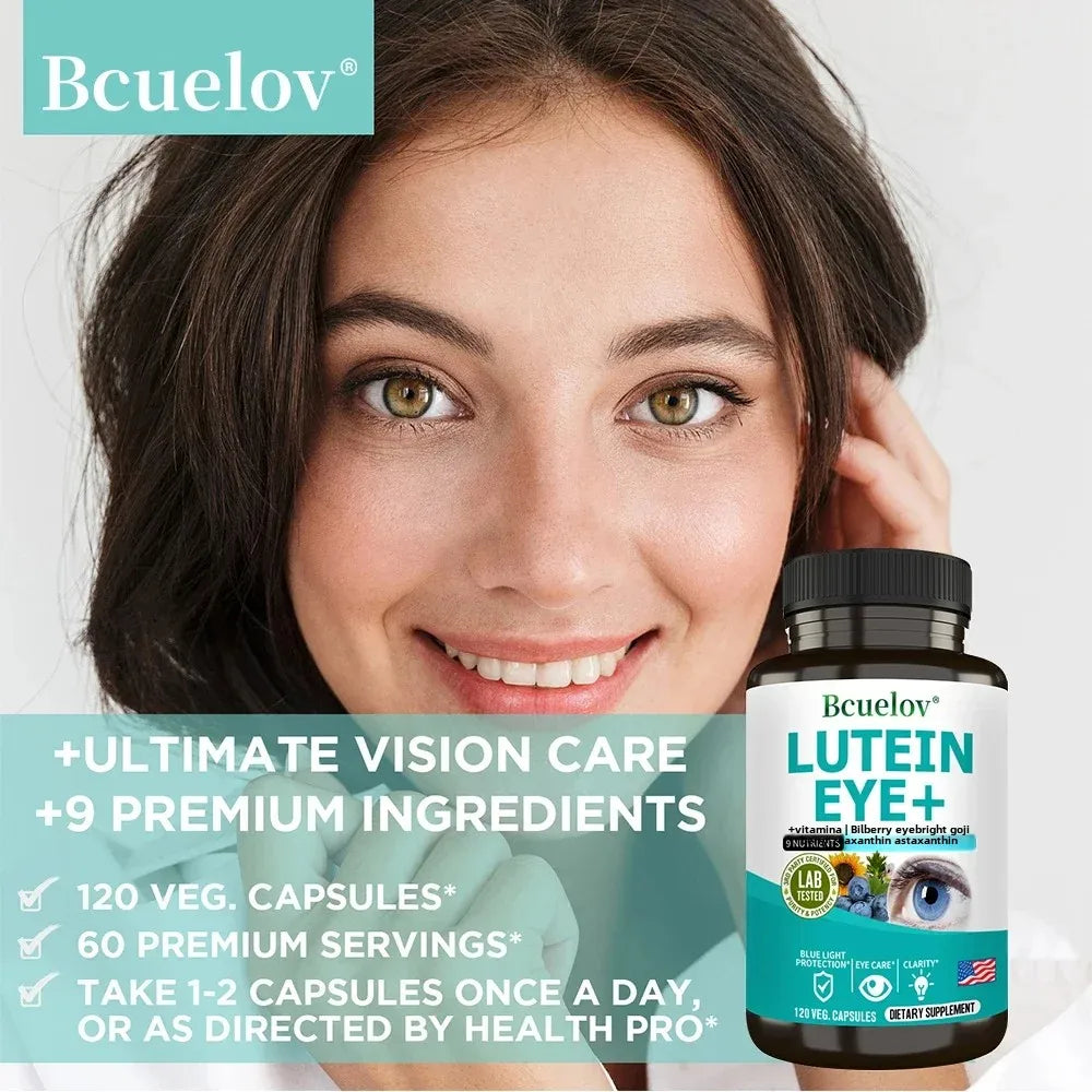 Lutein Eye+ – Vision, Focus & Blue Light Defence with Lutein, Zeaxanthin & Bilberry