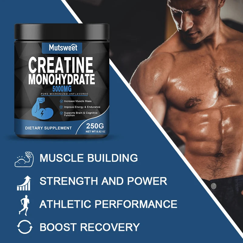 Monohydrate Creatine 5000mg – Pure Micronized Creatine for Muscle Health, Energy, and Performance