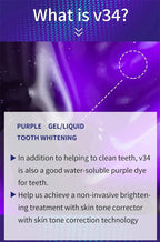 Toothpaste - 5D Teeth Whitening – Color Correction with V34 Purple Dye for Brighter, Whiter Teeth & Fresh Breath