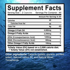 Omega-3 Fish Oil – High EPA 1200mg + DHA 900mg Triple Strength Capsules