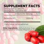 Berberine – Metabolic & Blood Sugar Support - used for over 3,000 years in Traditional Chinese and Ayurvedic medicine to support digestion, metabolic balance, and general vitality.