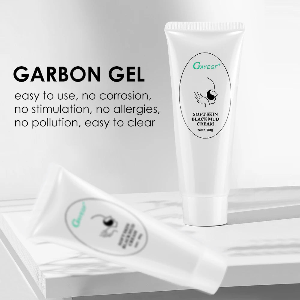 Carbon Gel Black Face Mask – Deep Cleansing & Skin Rejuvenation with Marine Minerals & Vitamins