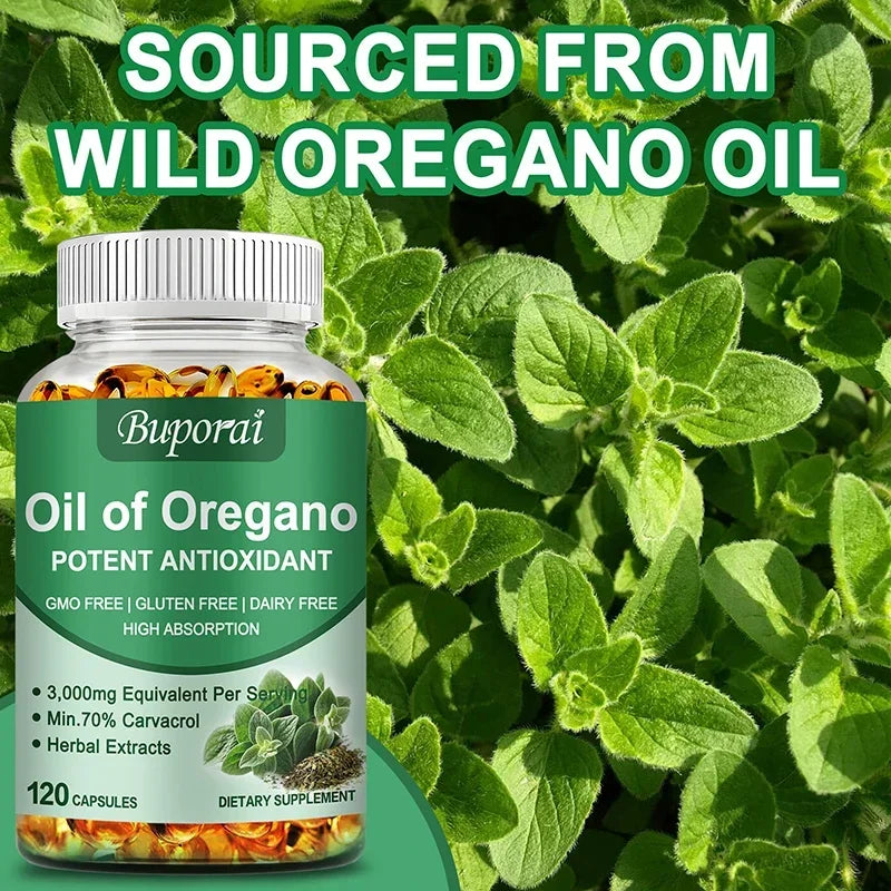 Oil of Oregano – Supports Digestion, Heart Health, Detoxification & Immune Function with 70% Carvacrol