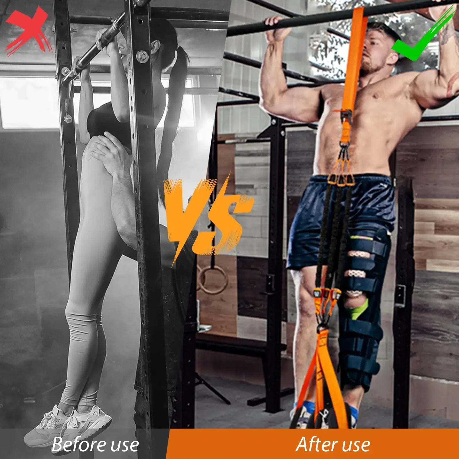 Pull-Up Assistance Bands – Heavy-Duty Resistance Bands for Arms, Back, Shoulders & Core
