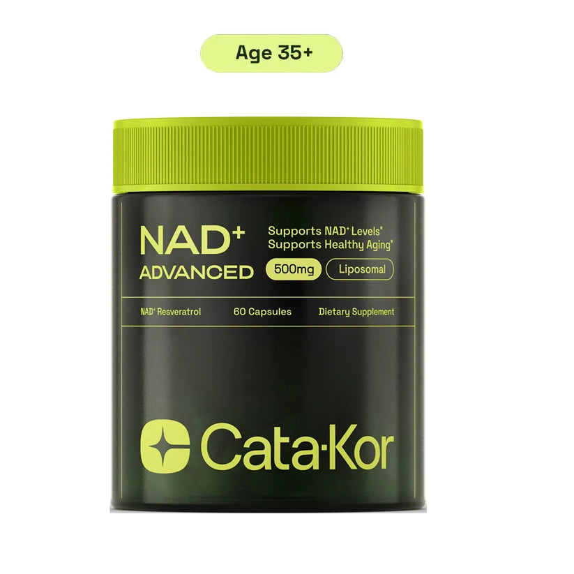 NAD+ ADVANCED 500mg – Liposomal NAD Supplement with Resveratrol for Skin Health & Energy Support - 60 Capsules