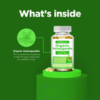 Organic Ashwagandha Supplement – Stress Relief, Energy, Vitality & Hormone Balance