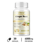 Ginger Root Capsules - Ginger Root Extract – Digestive & Inflammatory Support - Non-GMO - Natural Herbal Supplement used for over 2,500 years in Chinese and Indian medicine for digestion, circulation, and vitality.