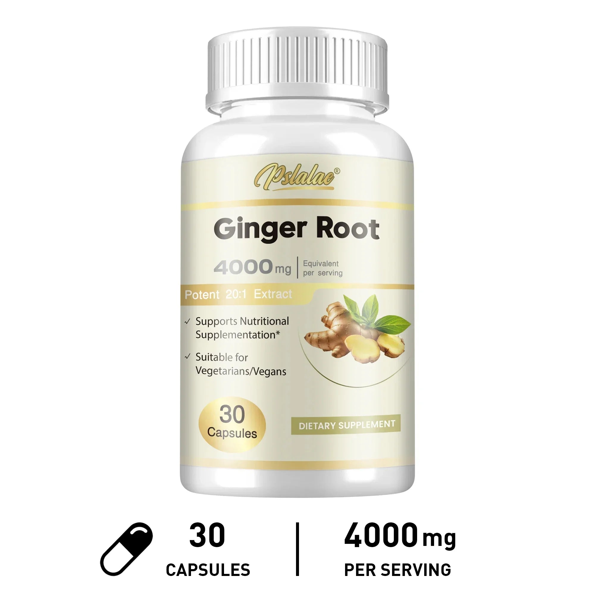 Ginger Root Capsules - Ginger Root Extract – Digestive & Inflammatory Support - Non-GMO - Natural Herbal Supplement used for over 2,500 years in Chinese and Indian medicine for digestion, circulation, and vitality.