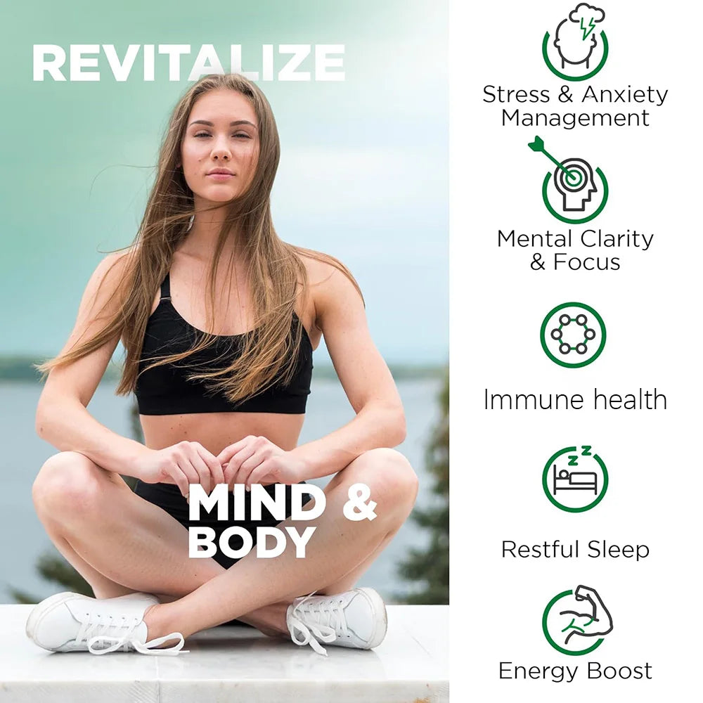 Organic Ashwagandha Supplement – Stress Relief, Energy, Vitality & Hormone Balance