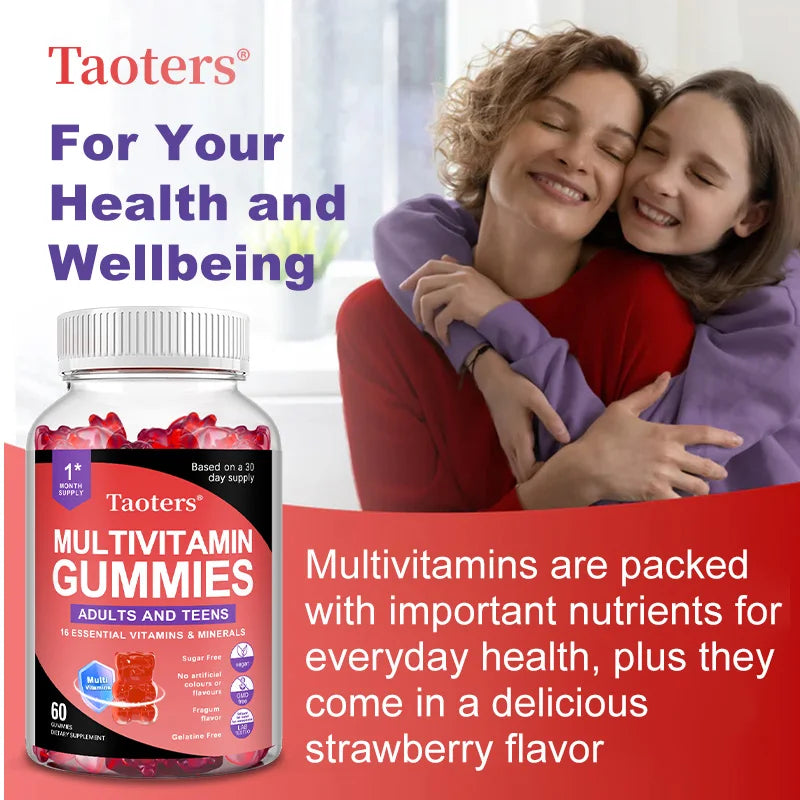 Multivitamin Gummies – Daily Antioxidant Support with Vitamins A, B6, B12, C, Biotin & Choline