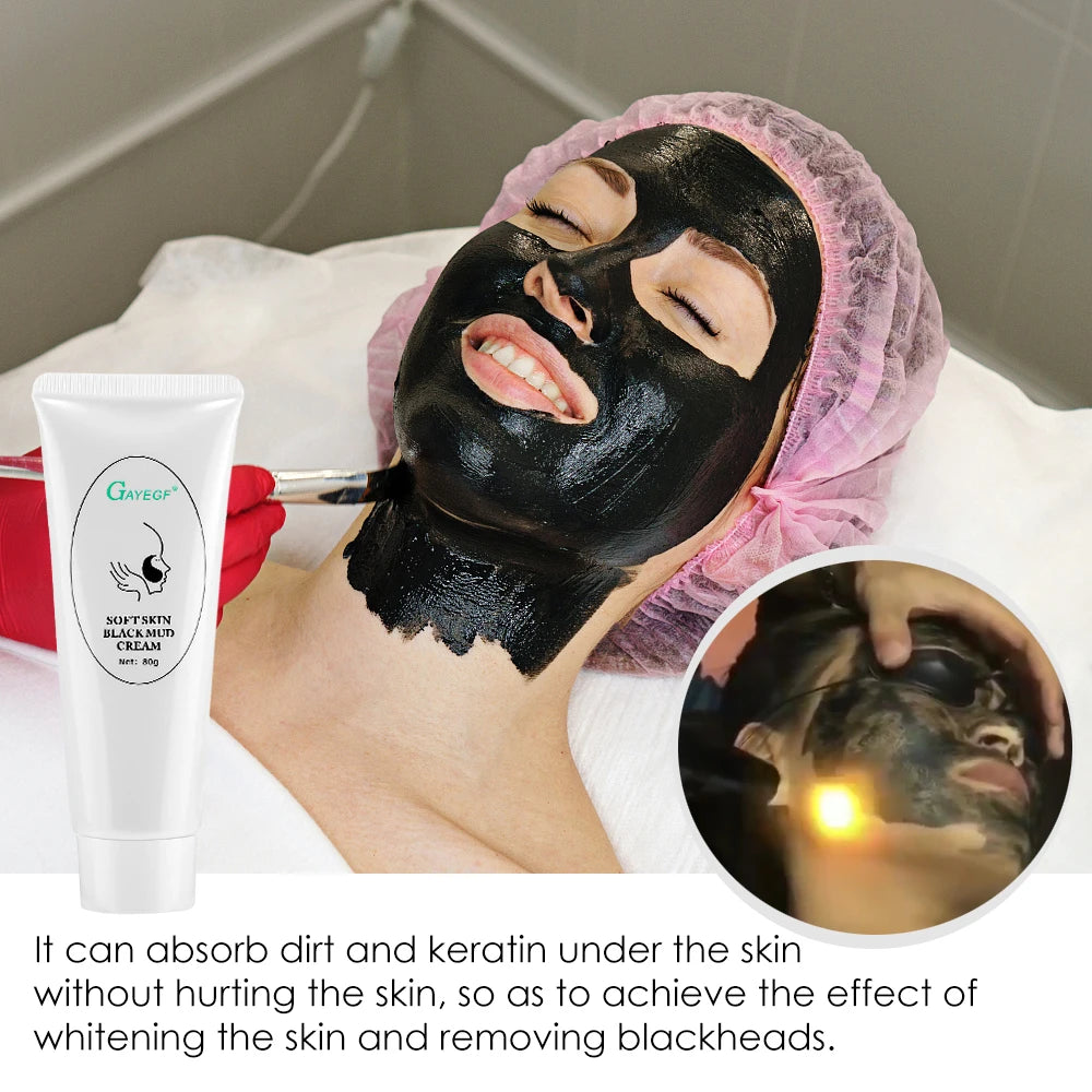 Carbon Gel Black Face Mask – Deep Cleansing & Skin Rejuvenation with Marine Minerals & Vitamins