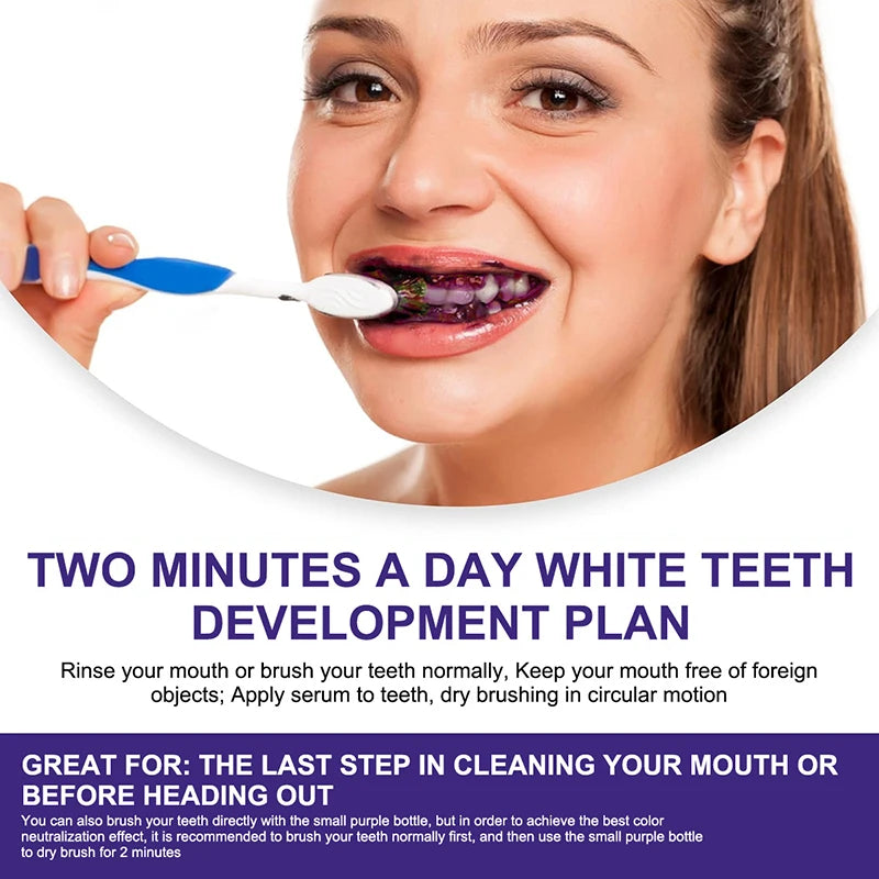 Toothpaste - 5D Teeth Whitening – Color Correction with V34 Purple Dye for Brighter, Whiter Teeth & Fresh Breath