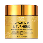 Turmeric & Vitamin C Face Cream with Retinol & Hyaluronic Acid – Moisturizing, Firming & Brightening Skincare