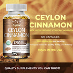 Organic Ceylon Cinnamon Extract – Blood Sugar & Insulin Balance - valued since ancient Egypt and traditionally used to support digestion and vitality.