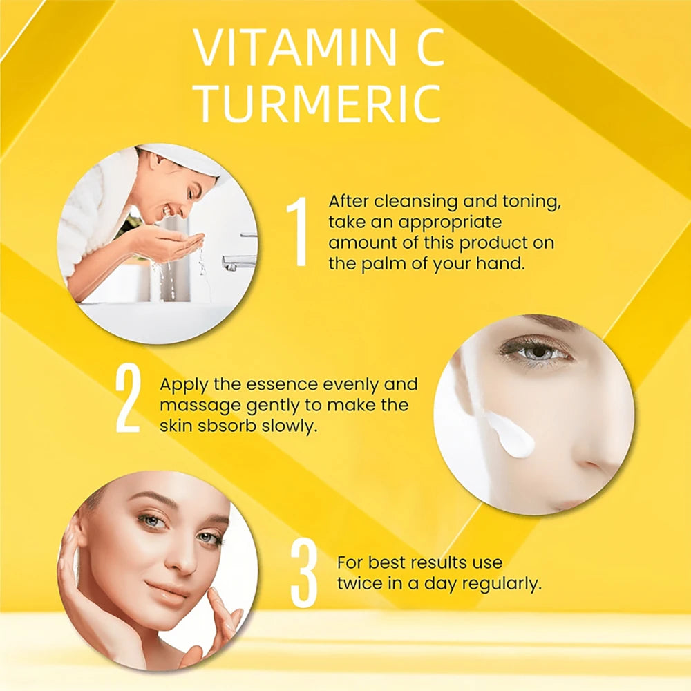 Turmeric & Vitamin C Face Cream with Retinol & Hyaluronic Acid – Moisturizing, Firming & Brightening Skincare