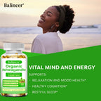 Organic Ashwagandha Supplement – Stress Relief, Energy, Vitality & Hormone Balance