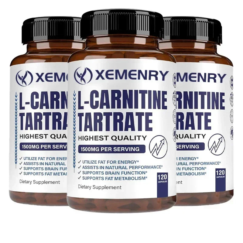 L-Carnitine Tartrate - Supports Metabolism, Boosts Natural Energy, Relieves Fatigue, and Maintains Overall Brain Health Vegan