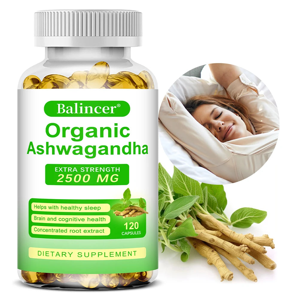 Organic Ashwagandha Supplement – Stress Relief, Energy, Vitality & Hormone Balance