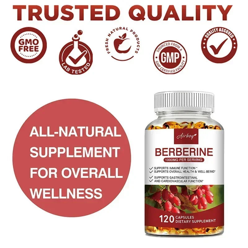 Berberine – Metabolic & Blood Sugar Support - used for over 3,000 years in Traditional Chinese and Ayurvedic medicine to support digestion, metabolic balance, and general vitality.