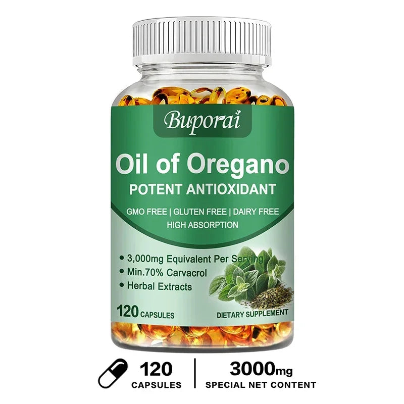 Oil of Oregano – Supports Digestion, Heart Health, Detoxification & Immune Function with 70% Carvacrol