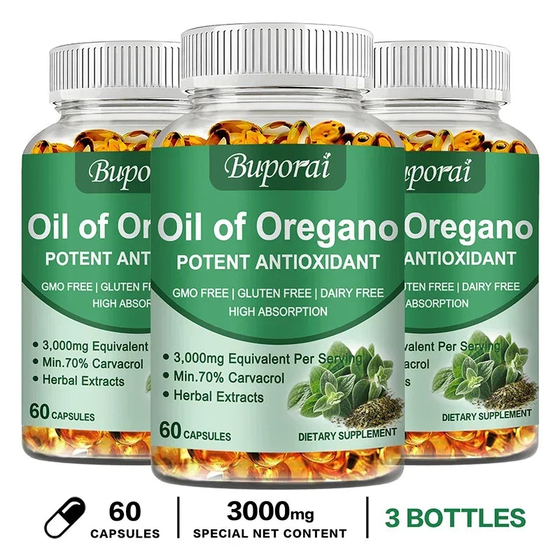 Oil of Oregano – Supports Digestion, Heart Health, Detoxification & Immune Function with 70% Carvacrol