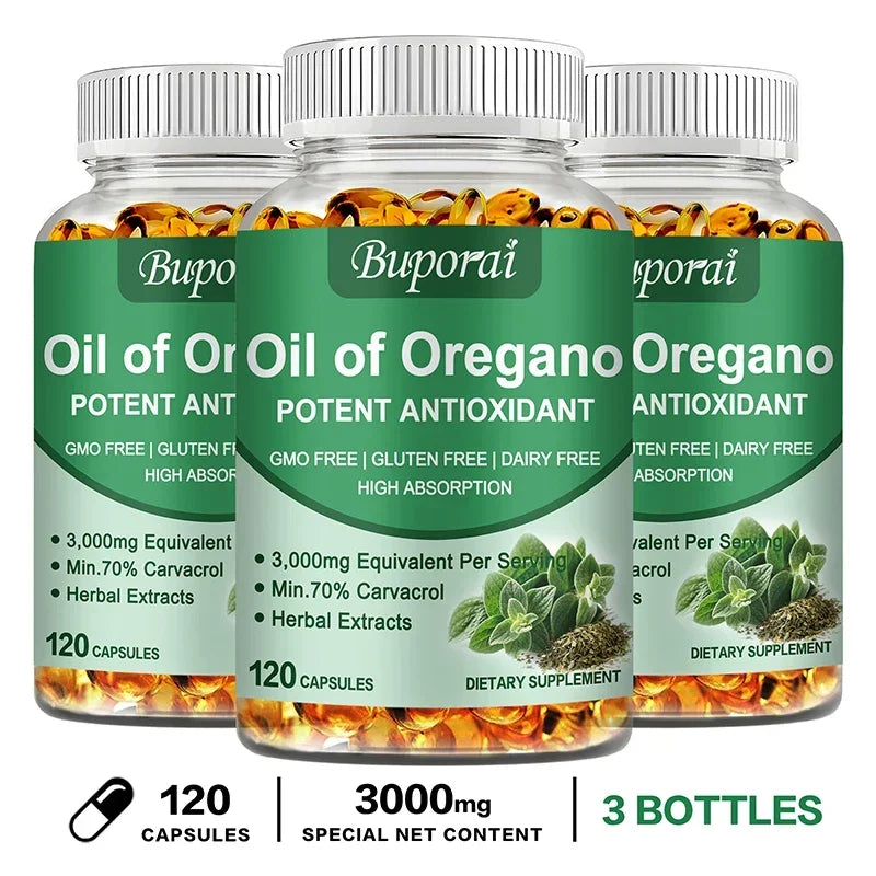 Oil of Oregano – Supports Digestion, Heart Health, Detoxification & Immune Function with 70% Carvacrol