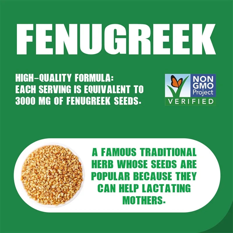 Fenugreek Seed Extract – 3000mg - Metabolic, Digestive & Hormonal Support