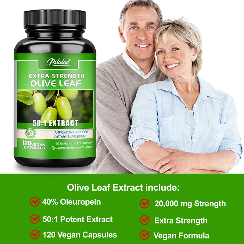 Olive Leaf Extract – Cardiovascular Health & Immune Support, Antioxidant - 40% Oleuropein
