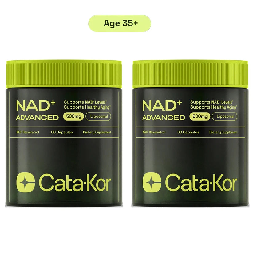 NAD+ ADVANCED 500mg – Liposomal NAD Supplement with Resveratrol for Skin Health & Energy Support - 60 Capsules
