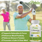 L-Theanine 200 Mg - A naturally occurring amino acid. Relieve Fatigue, Improve Negative Emotions, Relax The Body and Mind, and Improve Sleep Quality