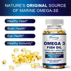 Omega-3 Fish Oil – High EPA 1200mg + DHA 900mg Triple Strength Capsules