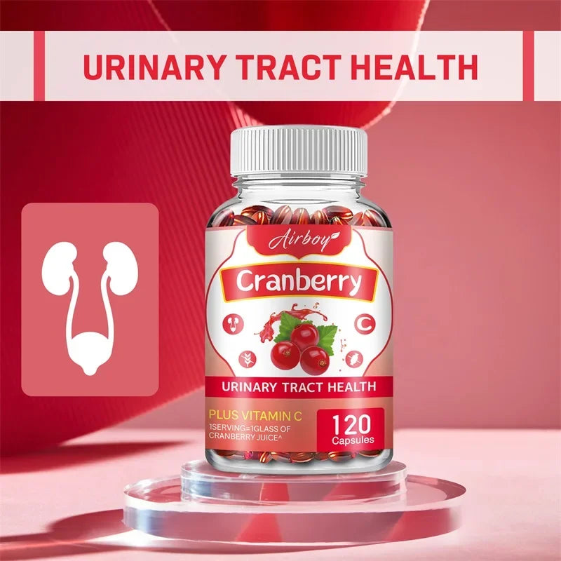 Cranberry Capsules – Supports Urinary Tract Health, Bladder Function, and Provides Antioxidant