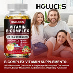 Vitamin B Complex Supplement with Vitamin C & Inositol – Energy, Metabolism, Brain & Heart Health