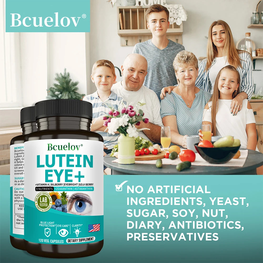 Lutein Eye+ – Vision, Focus & Blue Light Defence with Lutein, Zeaxanthin & Bilberry