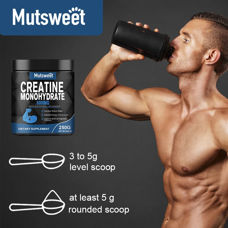 Monohydrate Creatine 5000mg – Pure Micronized Creatine for Muscle Health, Energy, and Performance