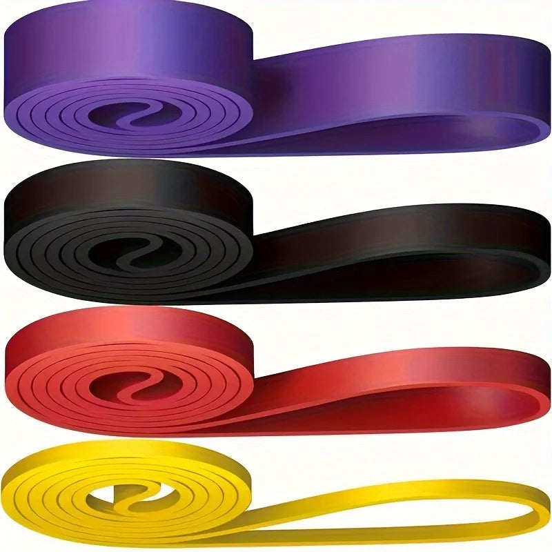 Yoga Resistance Bands Set – 4-Piece Tension Bands for Stretching, Strength & Full-Body Training