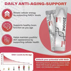 High-Potency NAD+ Liquid Supplement Berry Flavor Mix With Nicotinamide Riboside Boosts Cellular Energy Focus No Additives