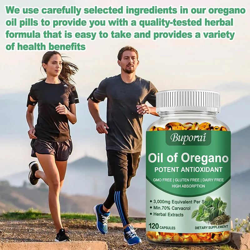 Oil of Oregano – Supports Digestion, Heart Health, Detoxification & Immune Function with 70% Carvacrol